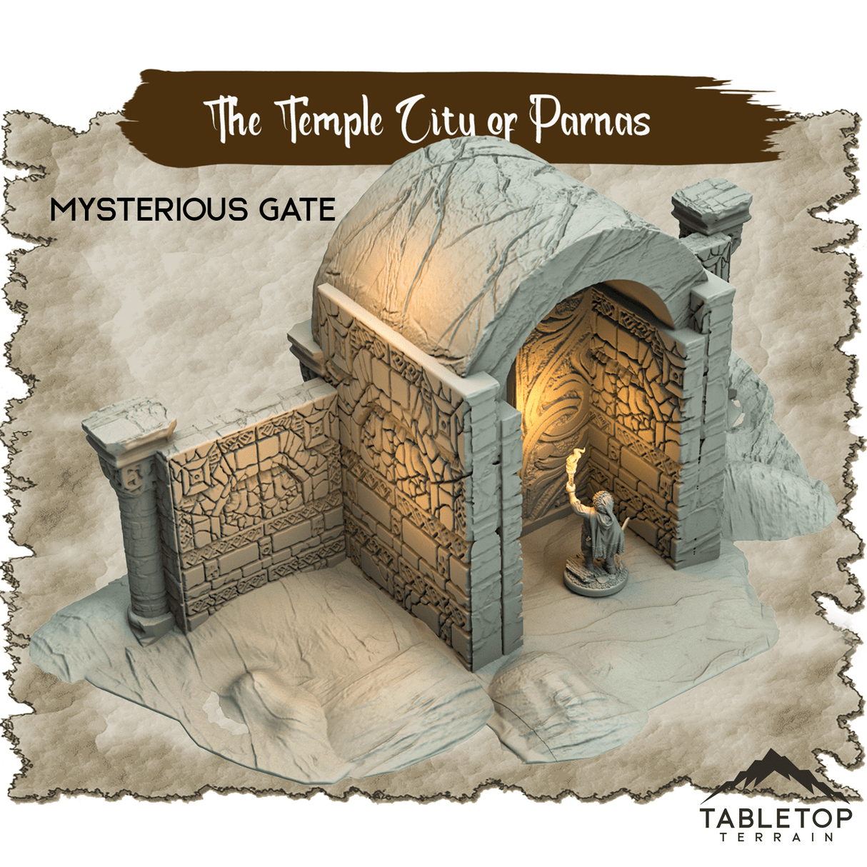 Tabletop Terrain Dungeon Terrain The Temple City of Parnas - Thematic Dungeon Terrain