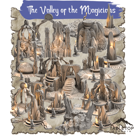 Tabletop Terrain Dungeon Terrain The Valley of Magicians - Thematic Dungeon Terrain