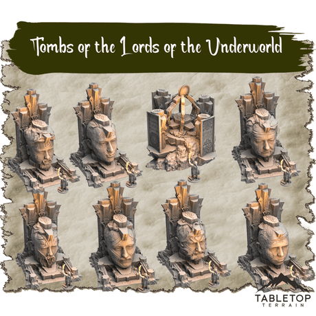 Tabletop Terrain Dungeon Terrain Tombs of the Lords of the Underworld - Thematic Dungeon Terrain