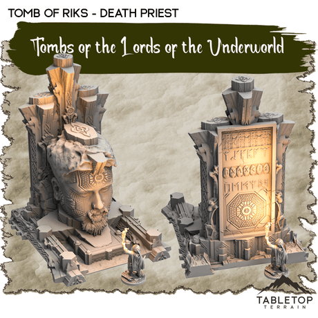 Tabletop Terrain Dungeon Terrain Tombs of the Lords of the Underworld - Thematic Dungeon Terrain