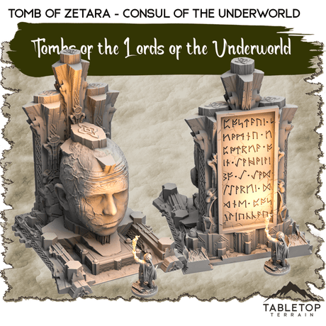 Tabletop Terrain Dungeon Terrain Tombs of the Lords of the Underworld - Thematic Dungeon Terrain