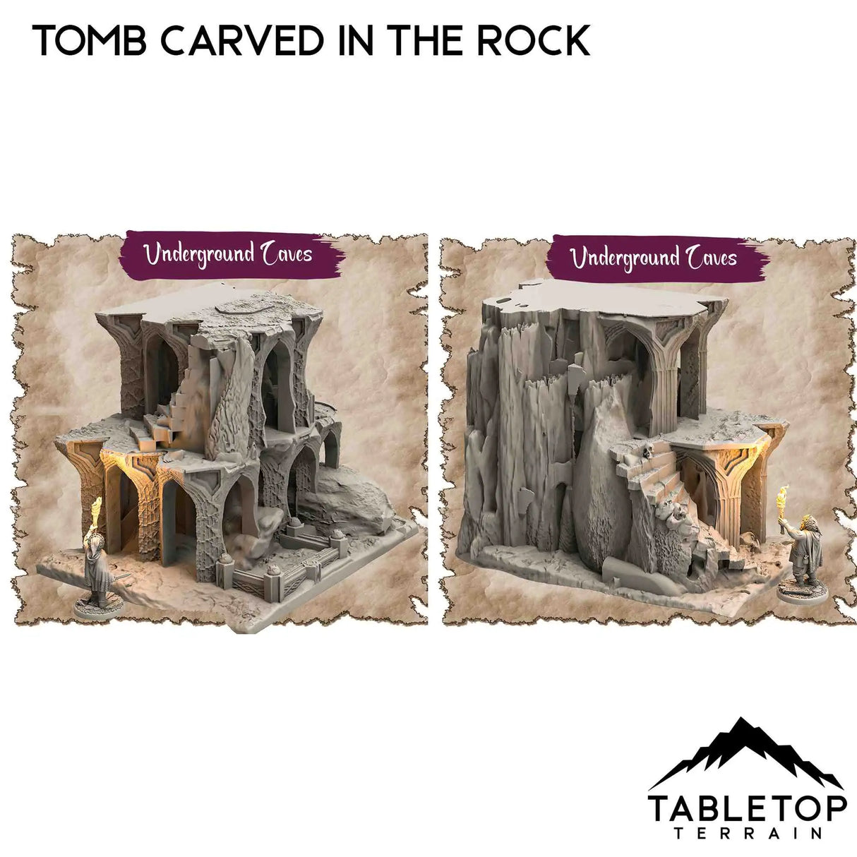 Tabletop Terrain Dungeon Terrain Underground Caves - Thematic Dungeon Terrain