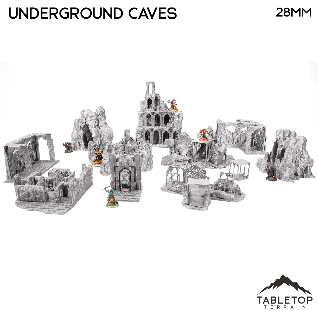 Tabletop Terrain Dungeon Terrain Underground Caves - Thematic Dungeon Terrain