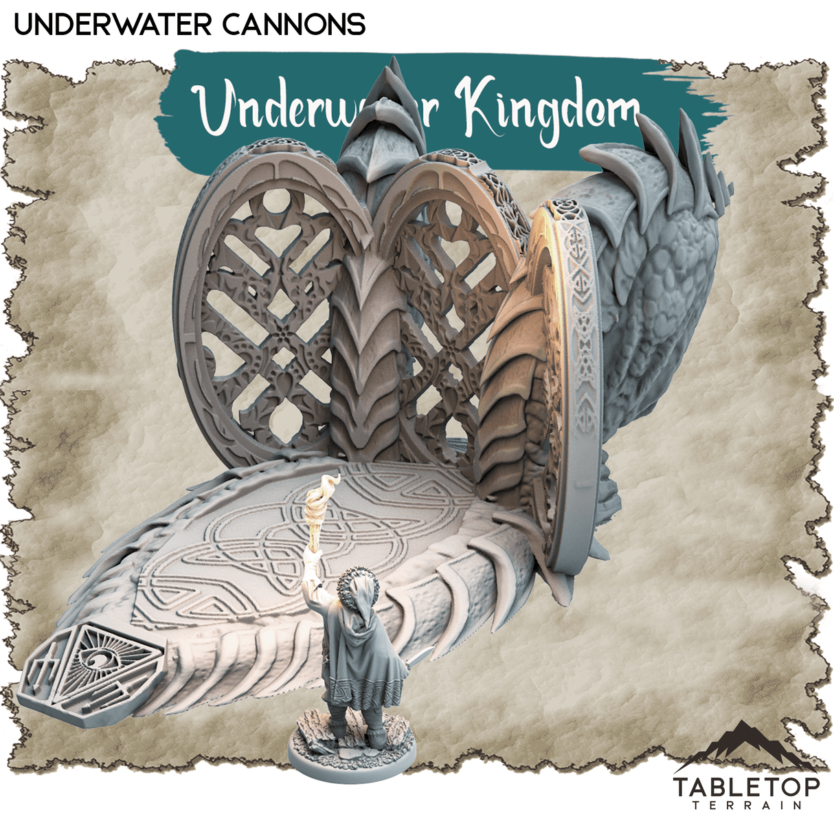 Tabletop Terrain Dungeon Terrain Underwater Kingdom - Thematic Dungeon Terrain