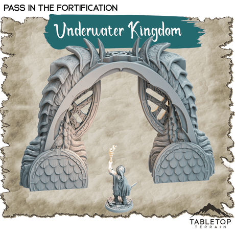 Tabletop Terrain Dungeon Terrain Underwater Kingdom - Thematic Dungeon Terrain