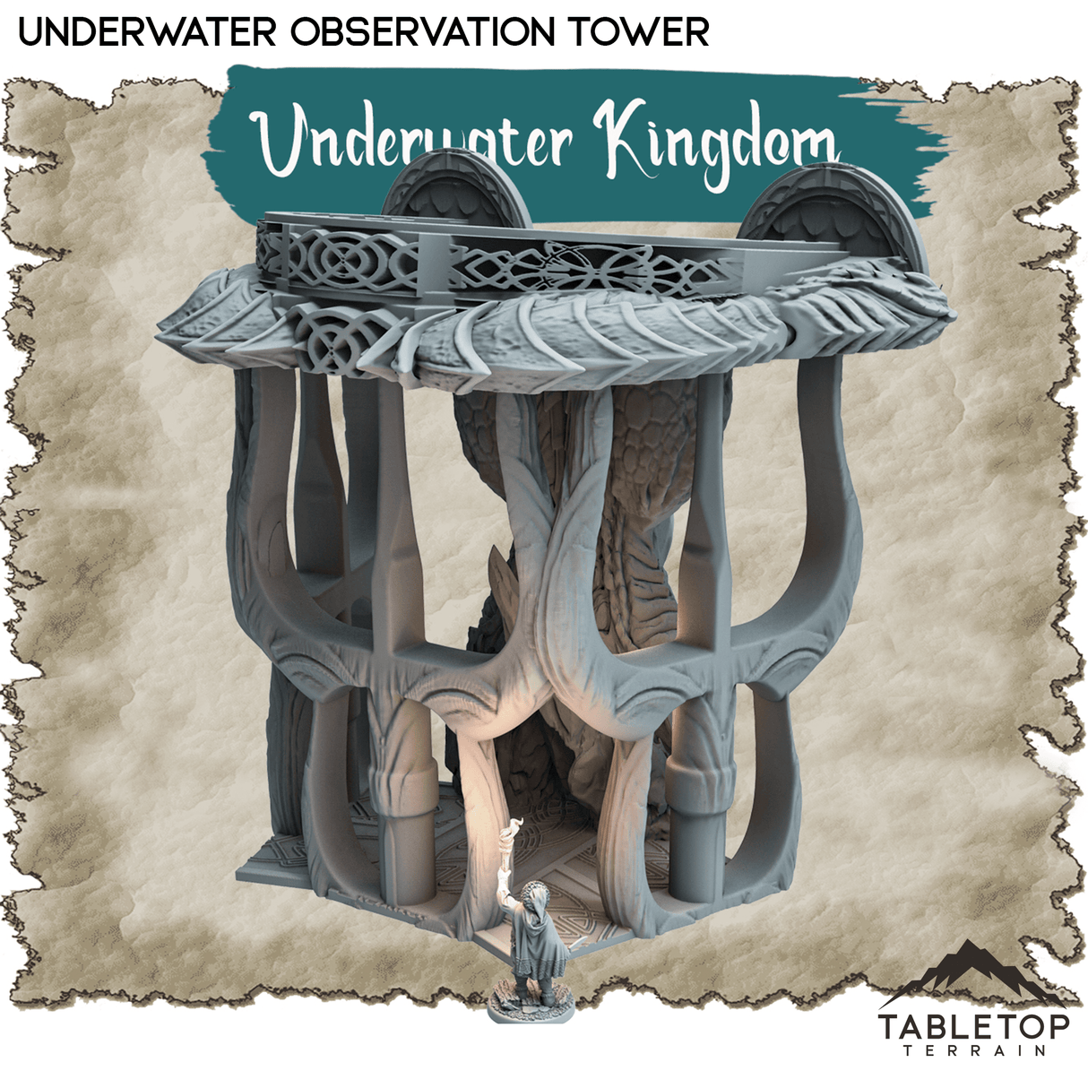 Tabletop Terrain Dungeon Terrain Underwater Kingdom - Thematic Dungeon Terrain
