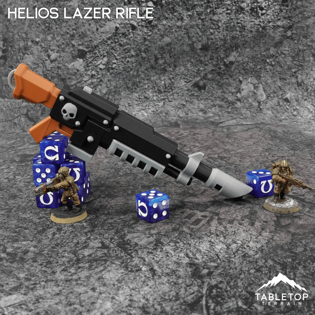 Tabletop Terrain Helios Laser Rifle Grimdark Armory - Mini Weapon Props