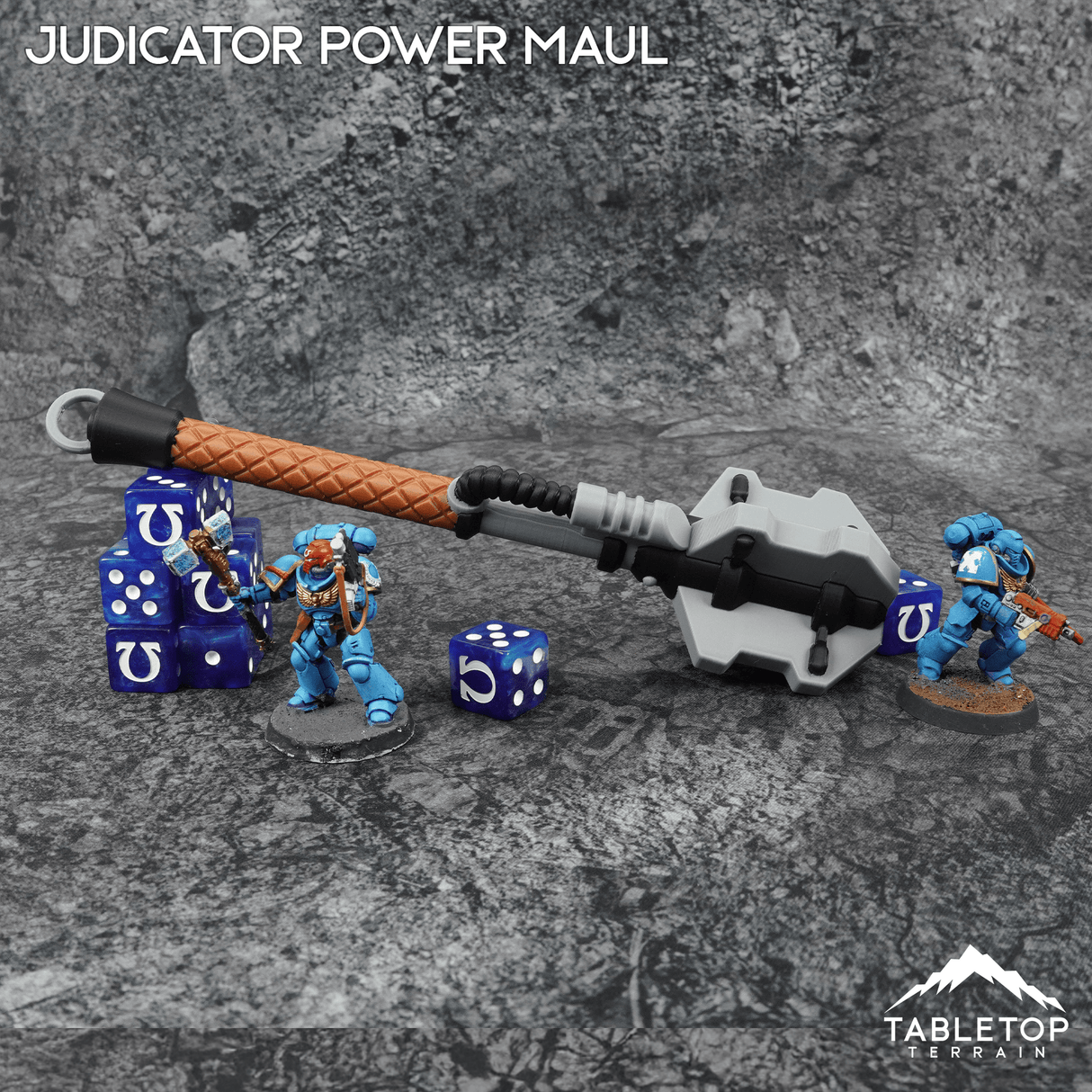 Tabletop Terrain Judicator Power Maul Grimdark Armory - Mini Weapon Props