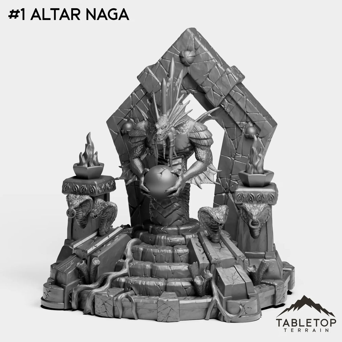 Tabletop Terrain Miniature #1 Altar Naga Nagas Bundle