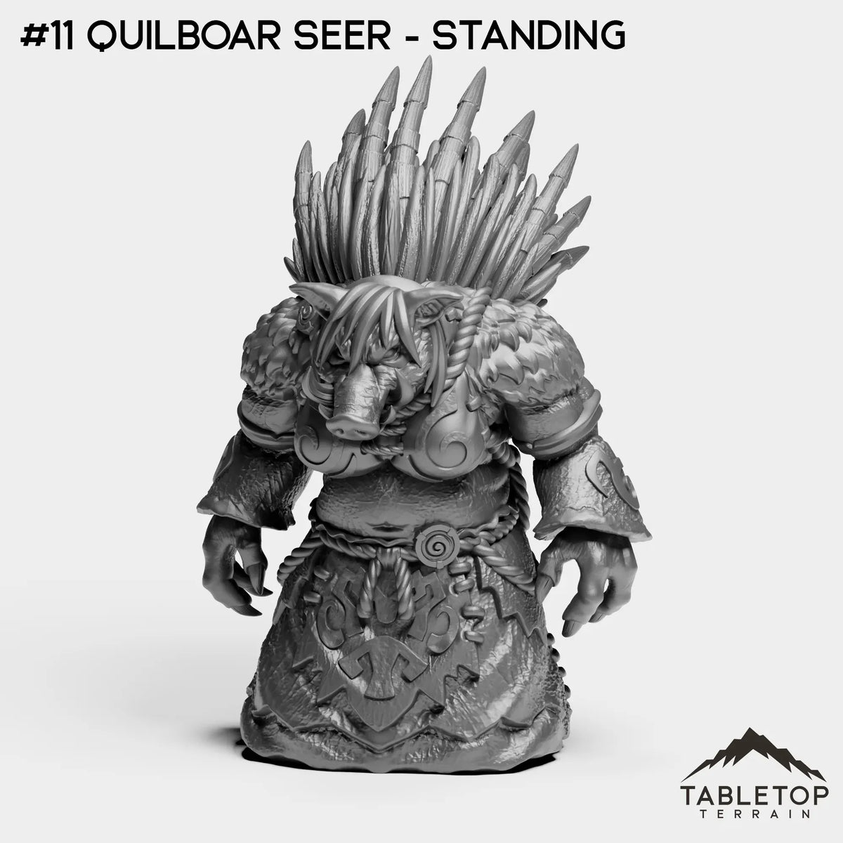 Tabletop Terrain Miniature #11 Quilboar Seer - Standing Kobolds and Quilboars Bundle