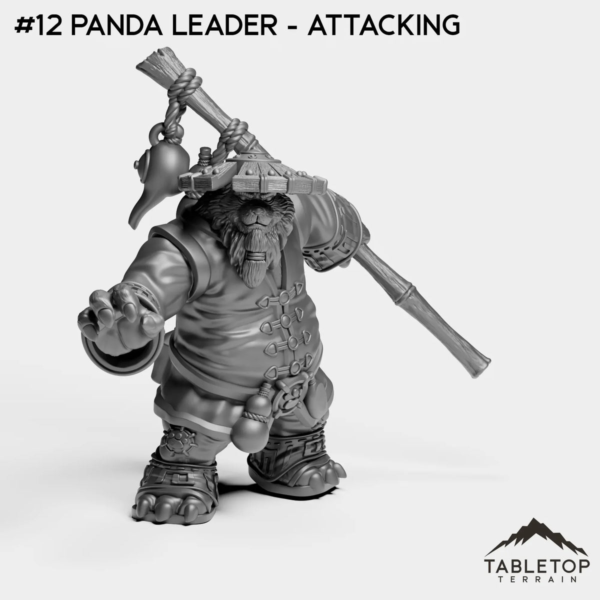 Tabletop Terrain Miniature #12 Panda Leader - Attacking Pandas Bundle
