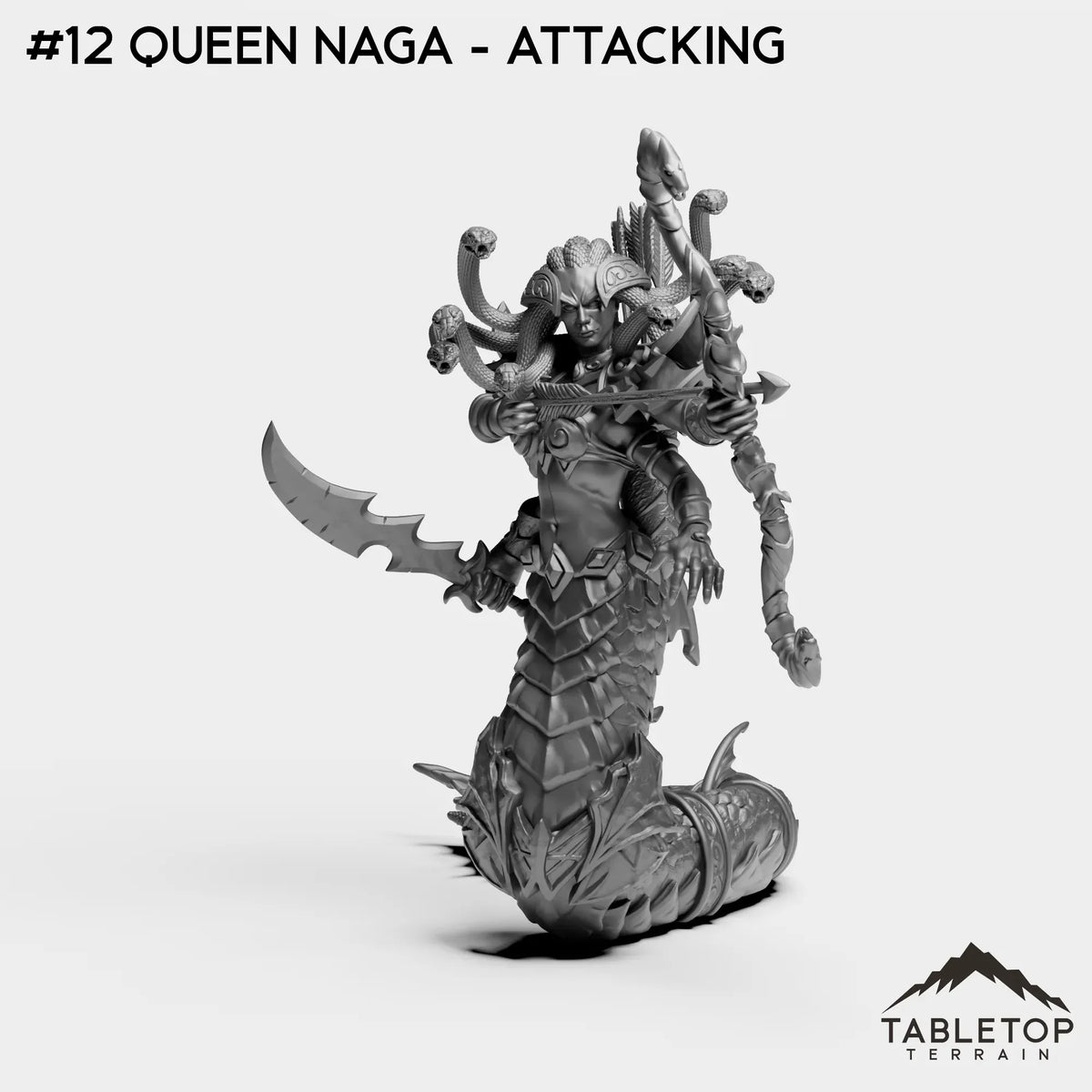 Tabletop Terrain Miniature #12 Queen Naga - Attacking Nagas Bundle