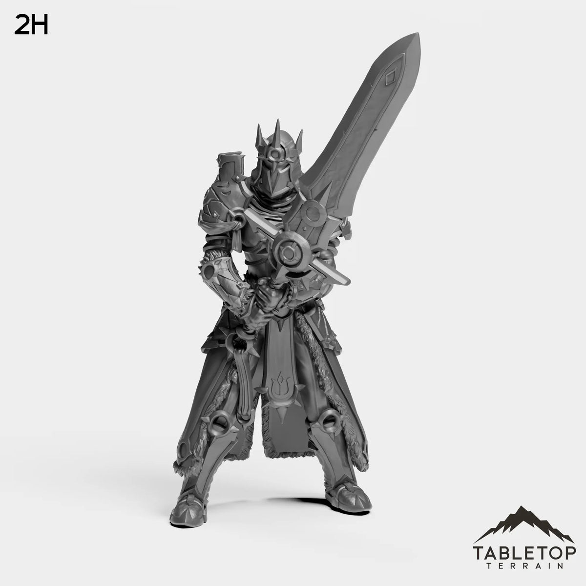 Tabletop Terrain Miniature 2H Highland Warrior Female