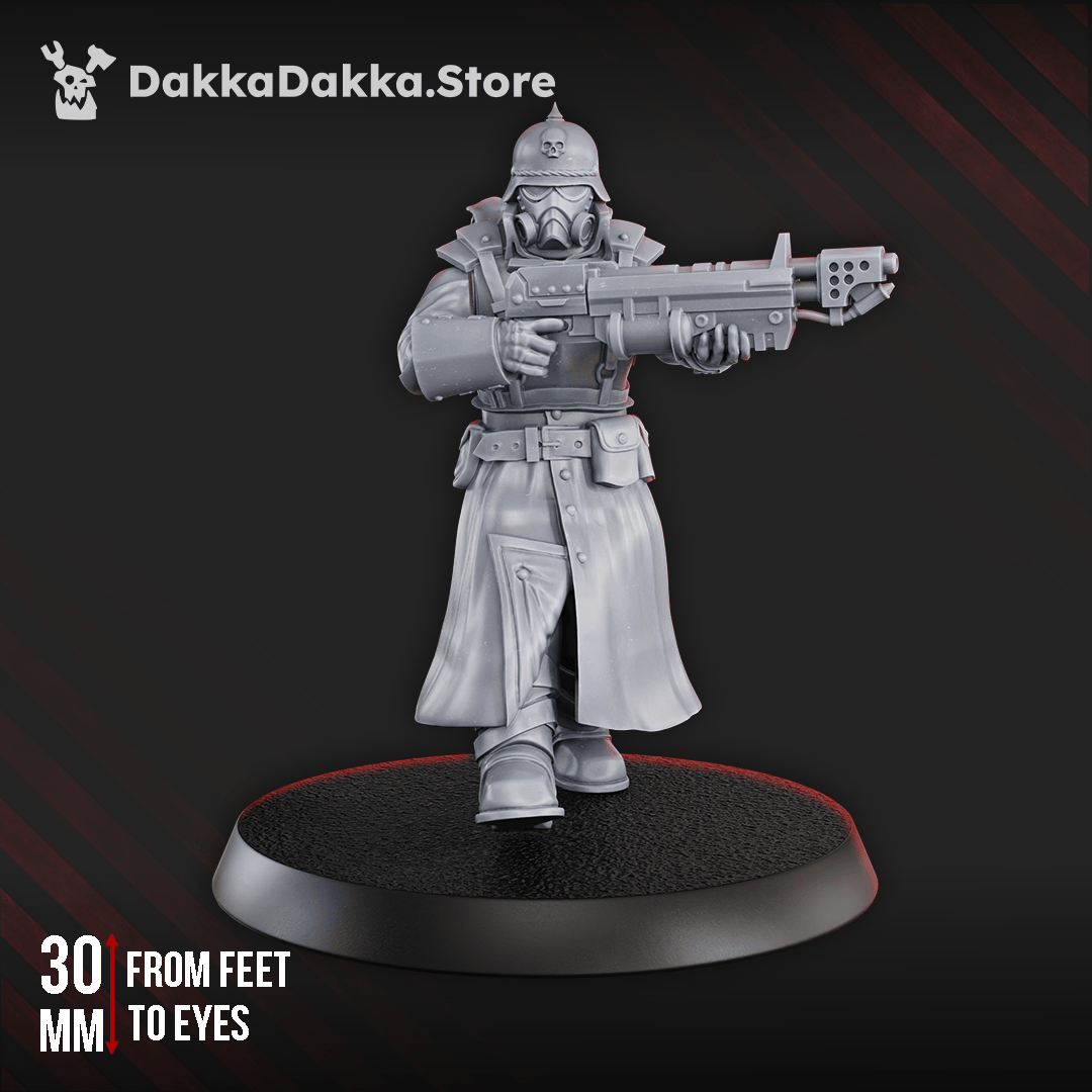 Tabletop Terrain Miniature 2nd Death Division flamer