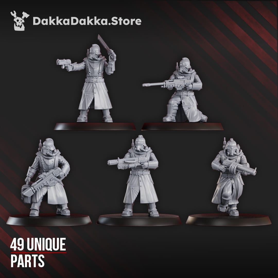 Tabletop Terrain Miniature 2nd Death Division Grenadier (50+ parts) (build kit)