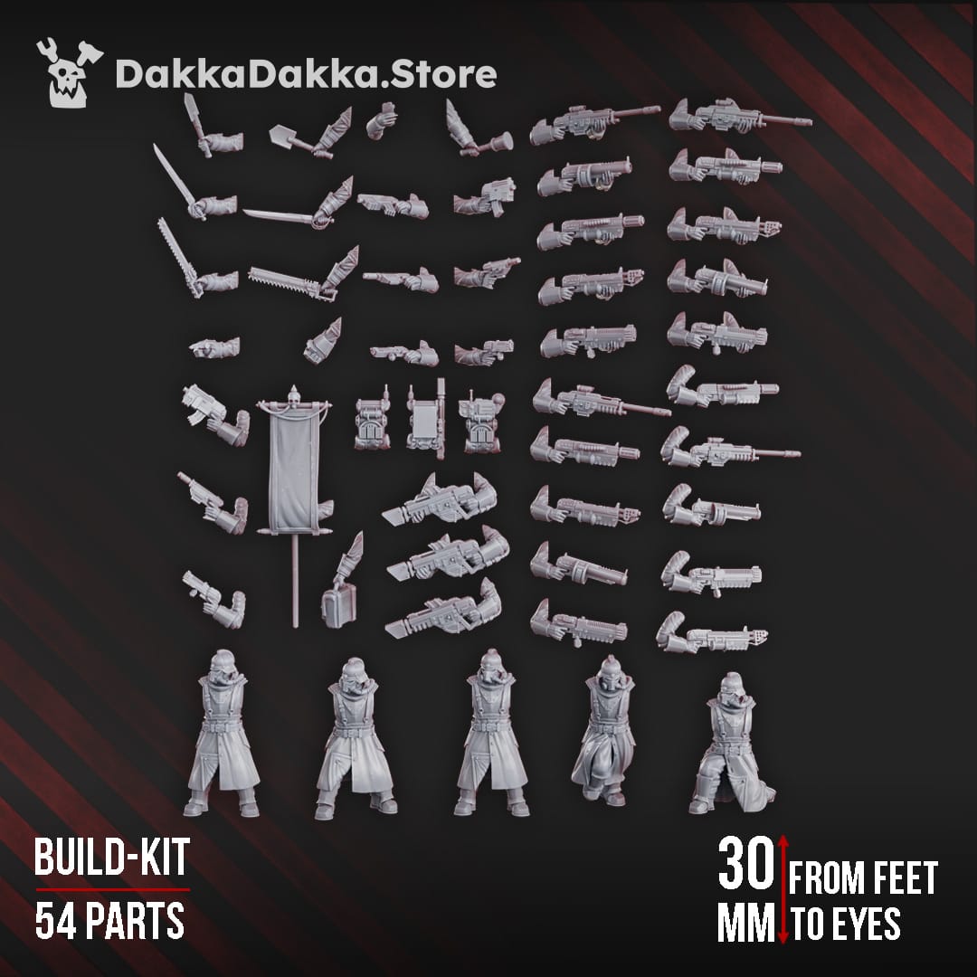 Tabletop Terrain Miniature 2nd Death Division Grenadier (50+ parts) (build kit)