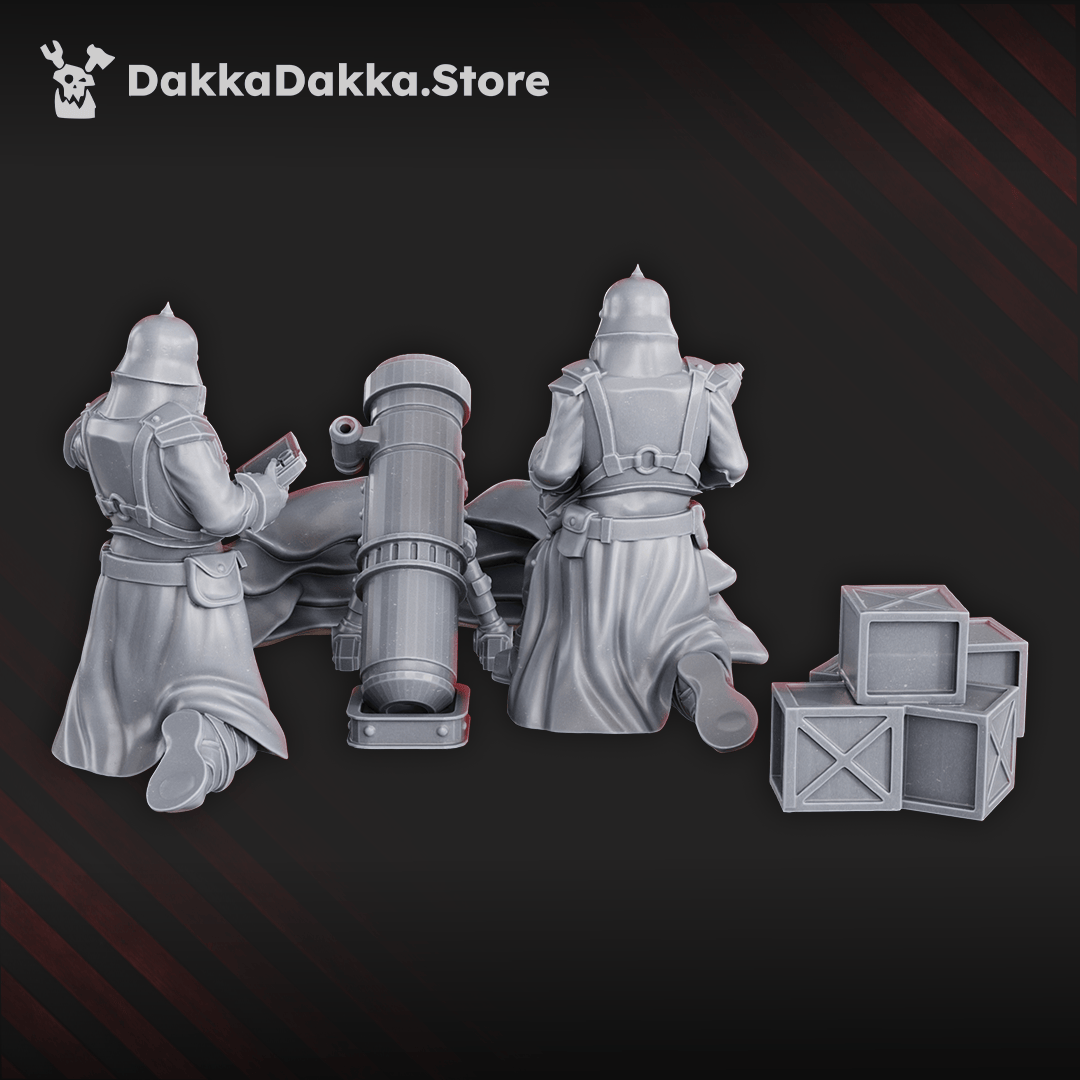 Tabletop Terrain Miniature 2nd Death Division Heavy Weapons Mortar Team
