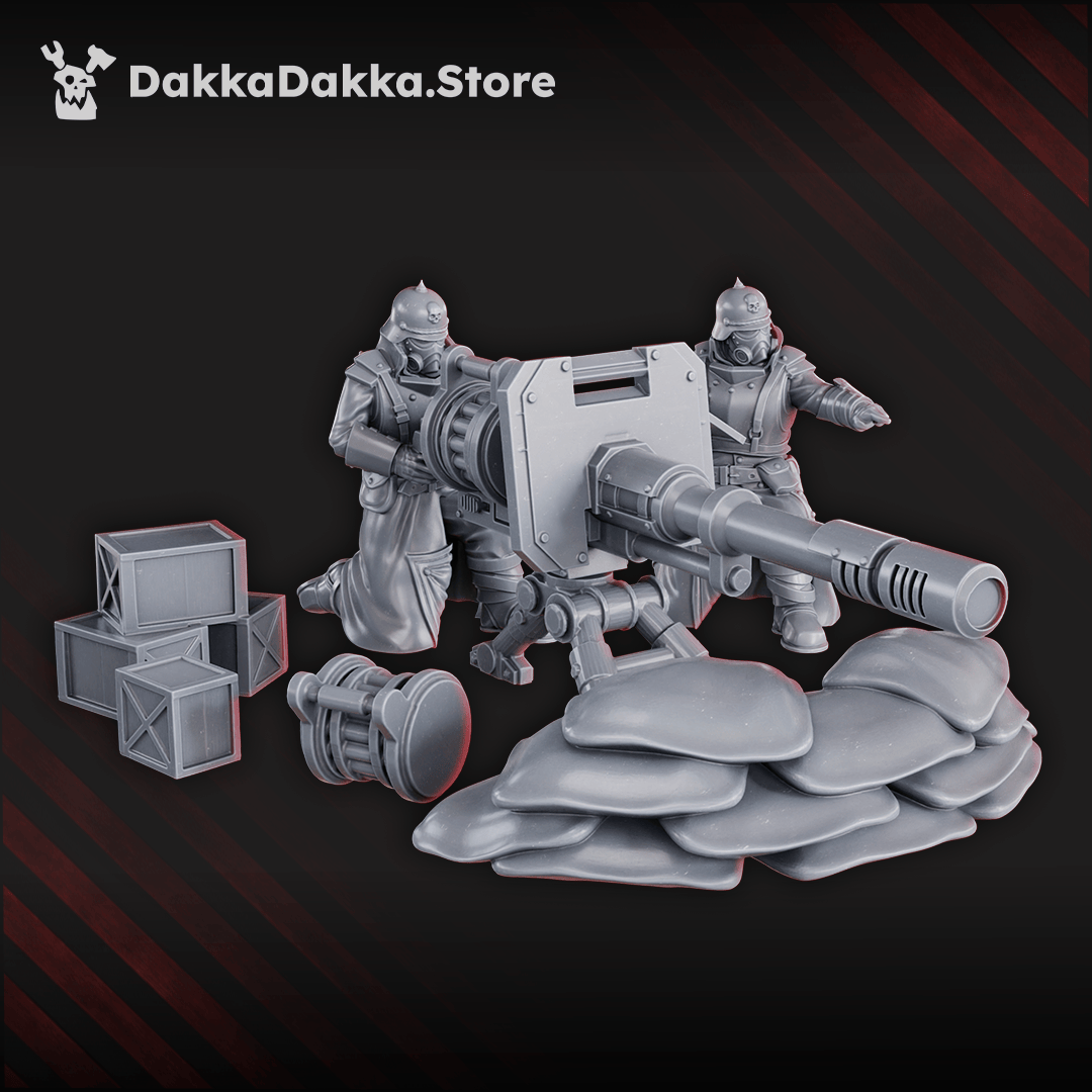 Tabletop Terrain Miniature 2nd Death Division Heavy Weapons Team
