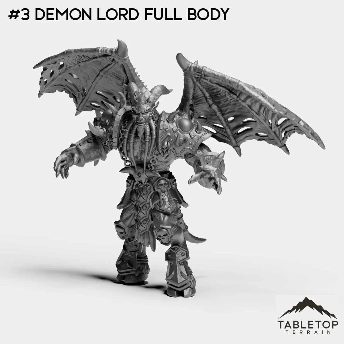 Tabletop Terrain Miniature #3 Demon Lord full body Bright Highland Bundle