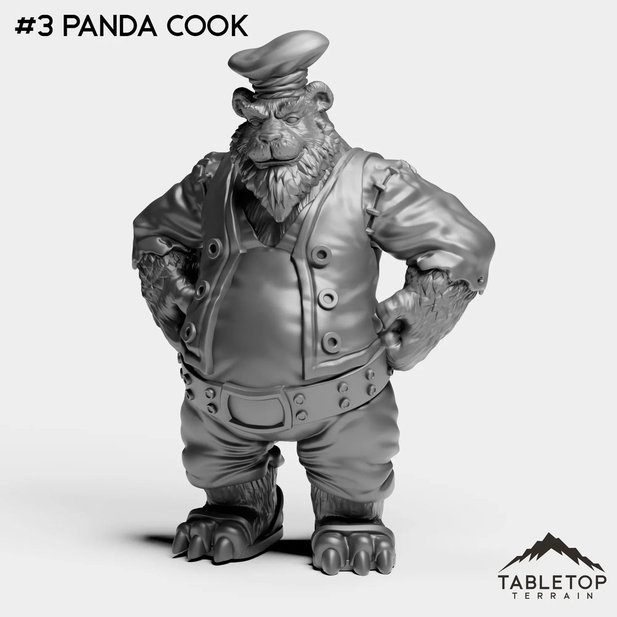 Tabletop Terrain Miniature #3 Panda Cook Pandas Bundle