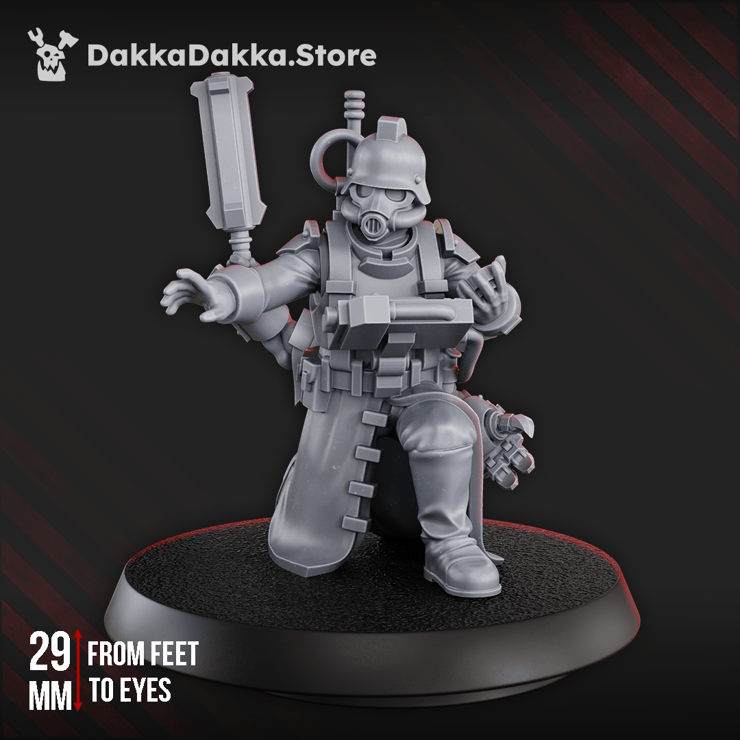 Tabletop Terrain Miniature 3rd Death Division Radio Operator