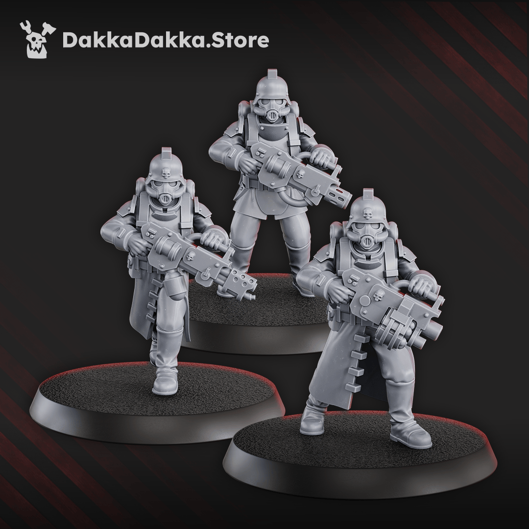 Tabletop Terrain Miniature 3rd Death Division Squad (x12)