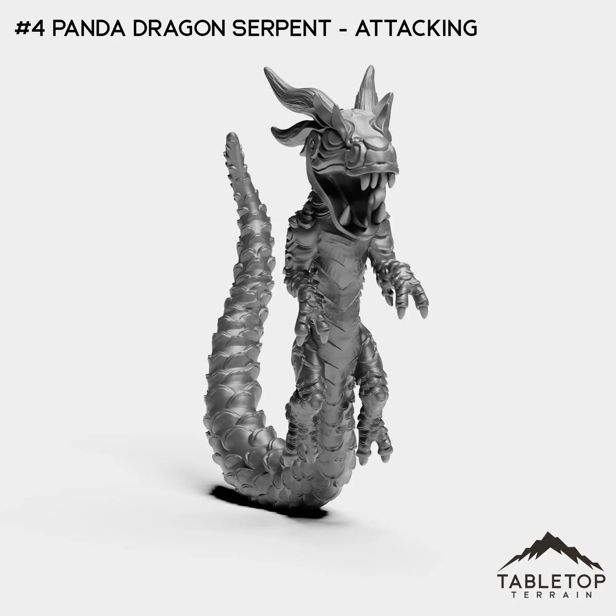 Tabletop Terrain Miniature #4 Panda Dragon Serpent - Attacking Pandas Bundle