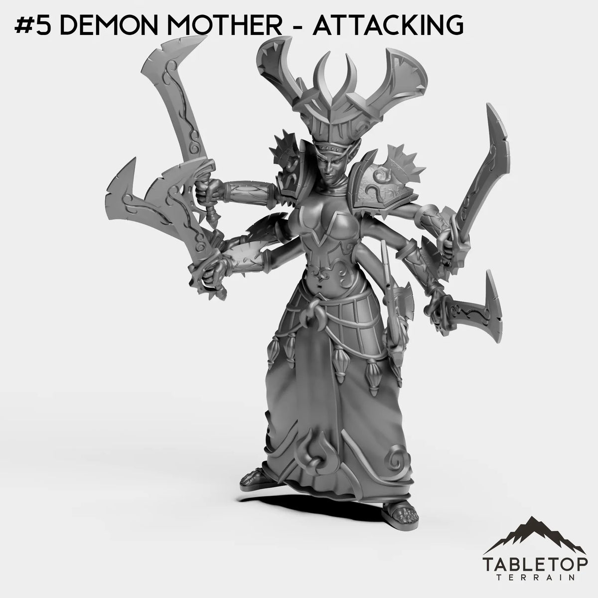 Tabletop Terrain Miniature #5 Demon Mother - Attacking Dark Temple Bundle