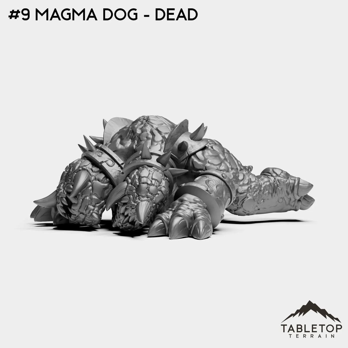 Tabletop Terrain Miniature #9 Magma Dog - Dead Fiery Core Bundle