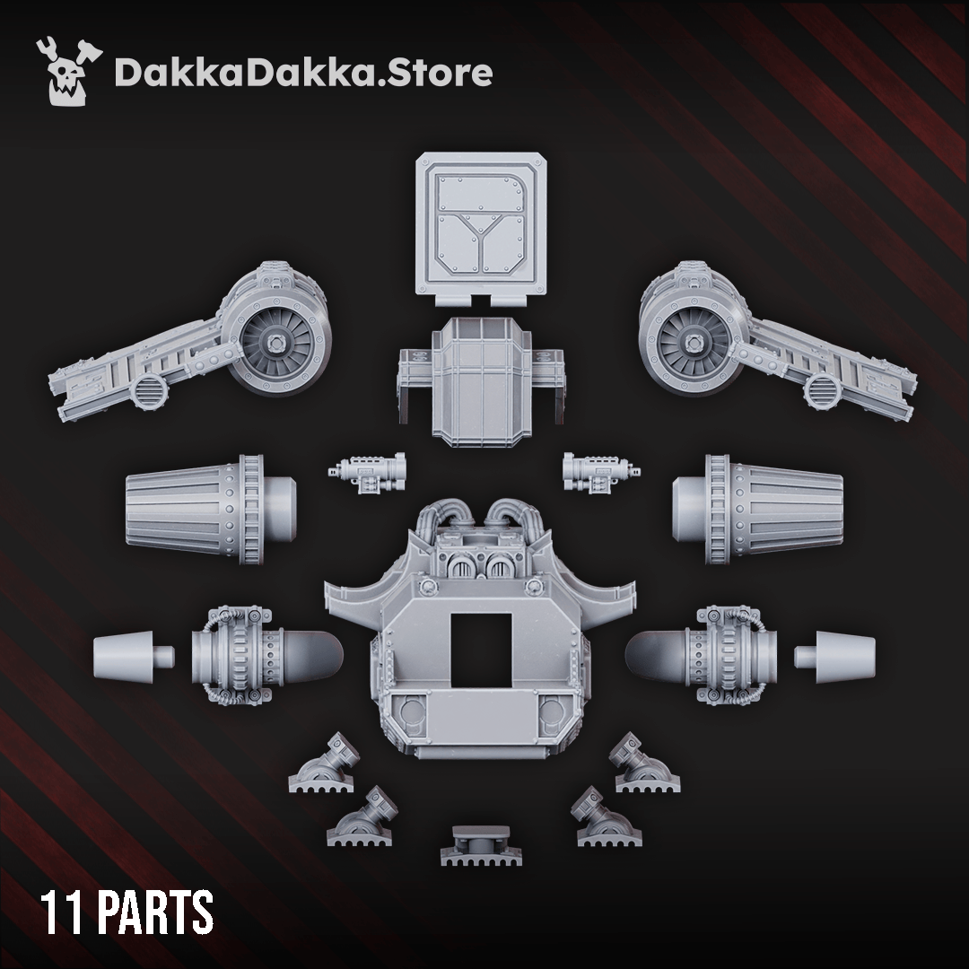 Tabletop Terrain Miniature Airborne Assault Aircraft Daedalus