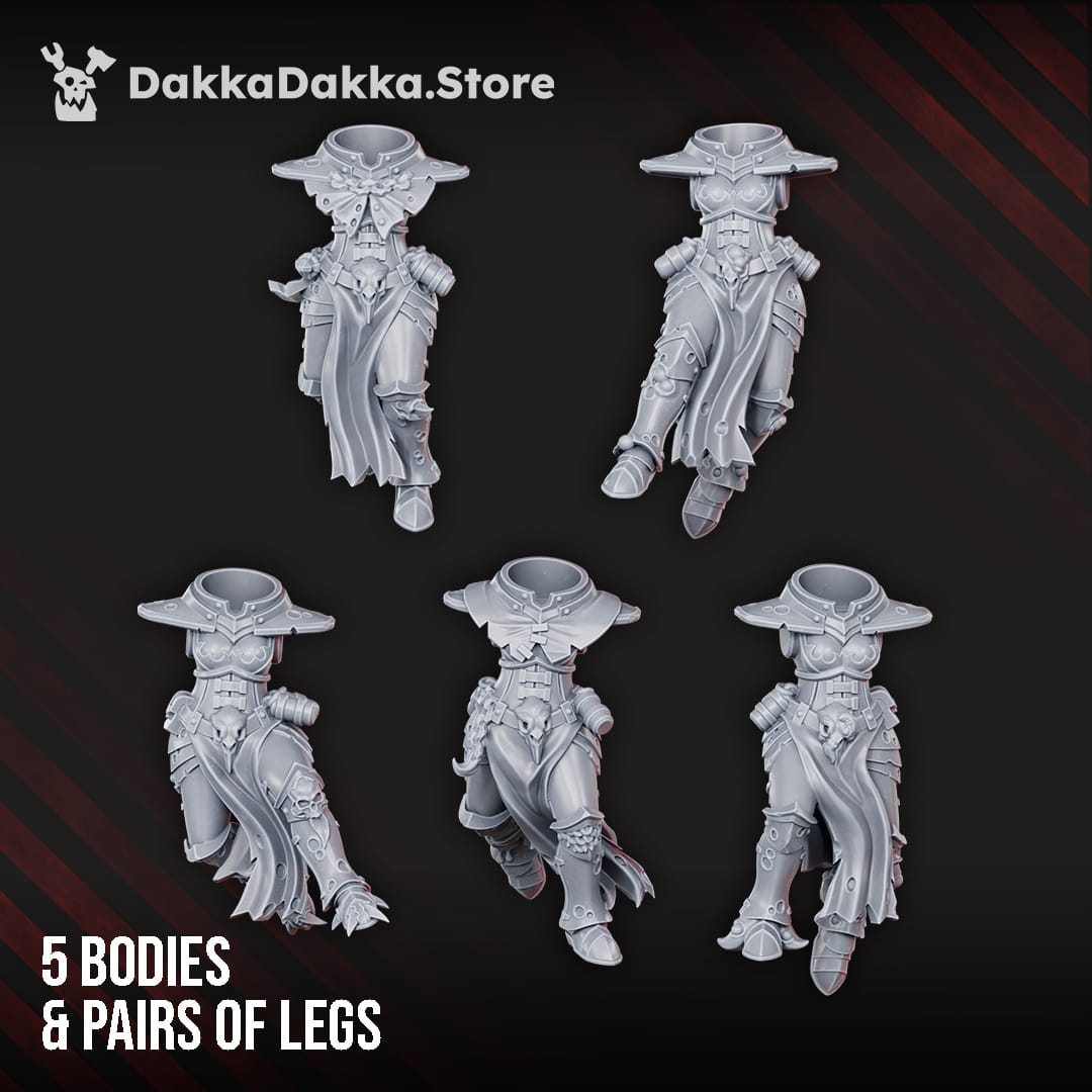 Tabletop Terrain Miniature Airborne Witches Squad (build kit)