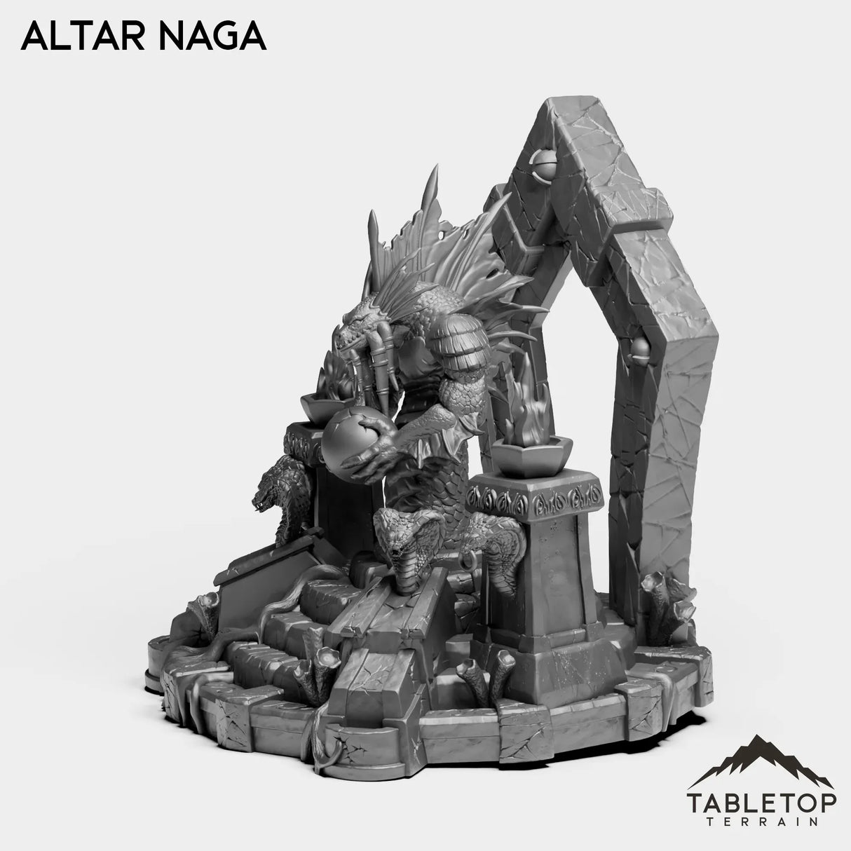 Tabletop Terrain Miniature Altar Naga