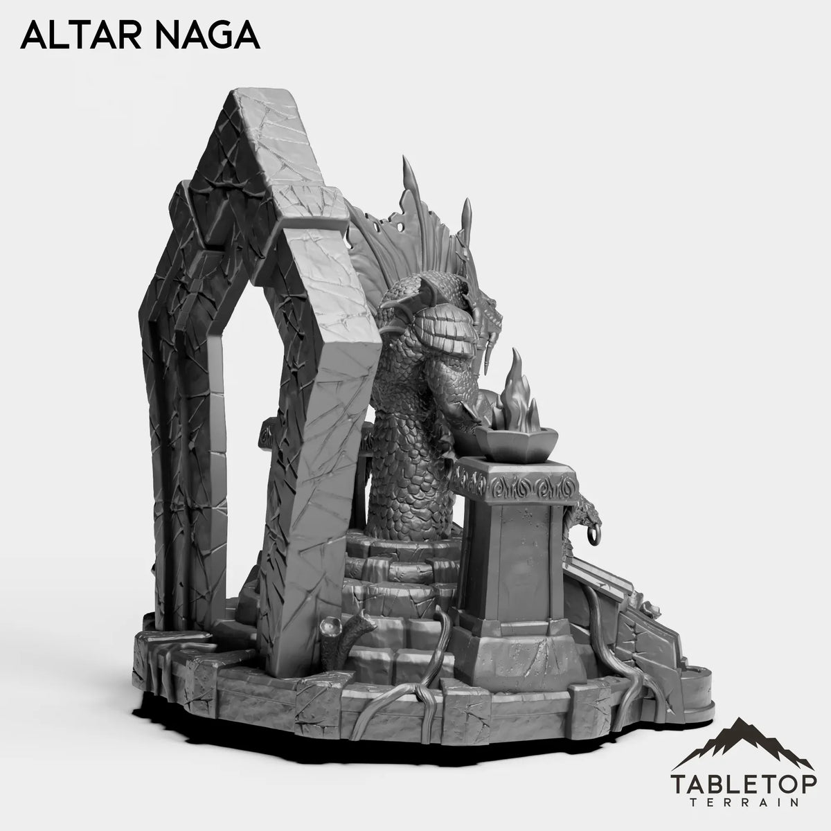 Tabletop Terrain Miniature Altar Naga