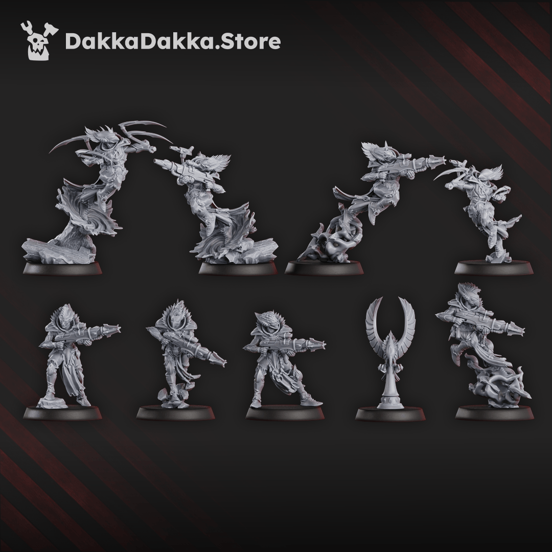 Tabletop Terrain Miniature Anchorites Webstriders Squad (x9)