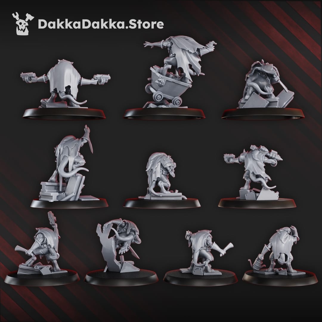 Tabletop Terrain Miniature Ancient Mine Rats