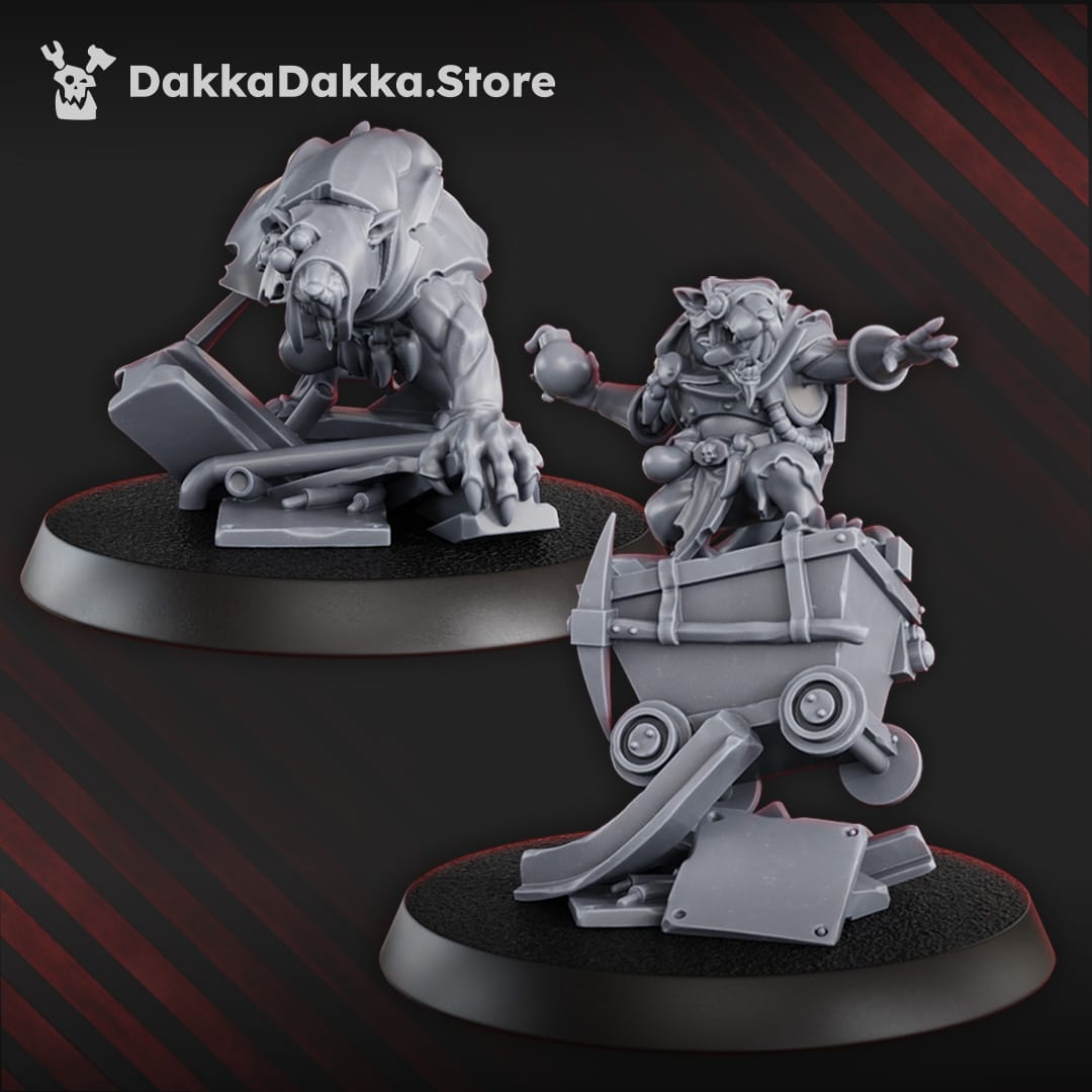 Tabletop Terrain Miniature Ancient Mine Rats