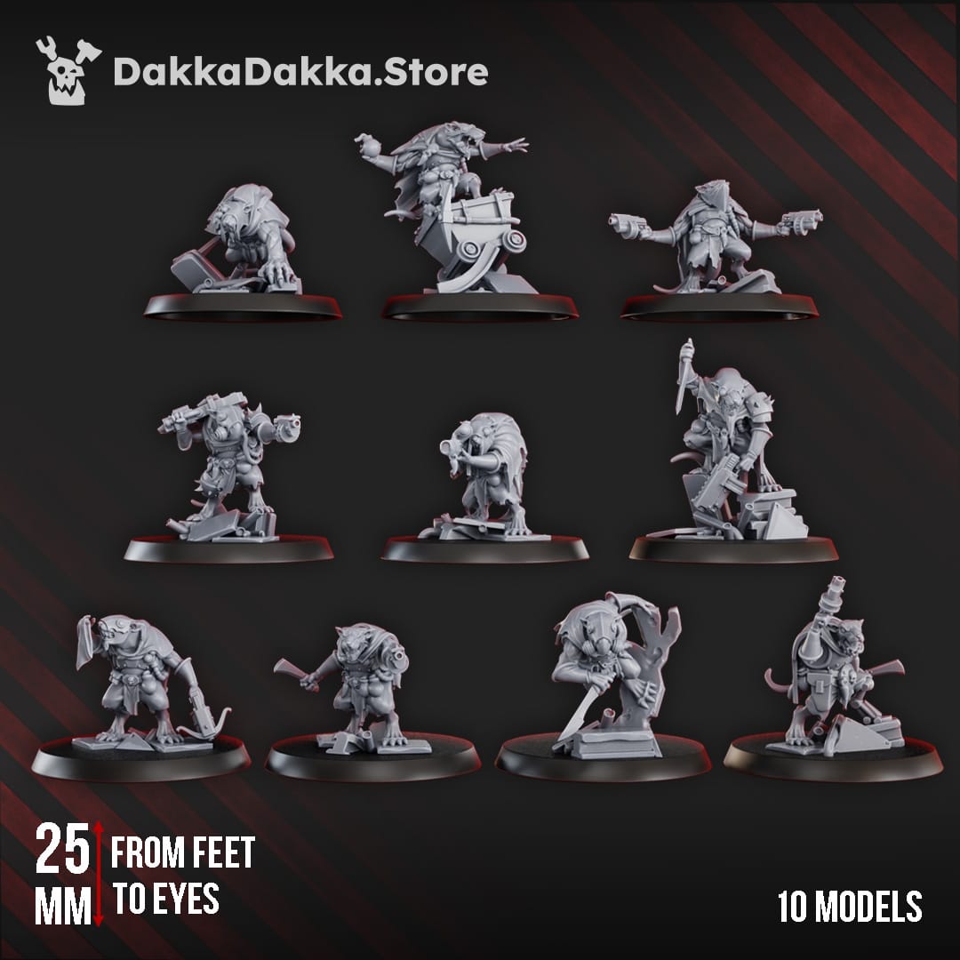 Tabletop Terrain Miniature Ancient Mine Rats