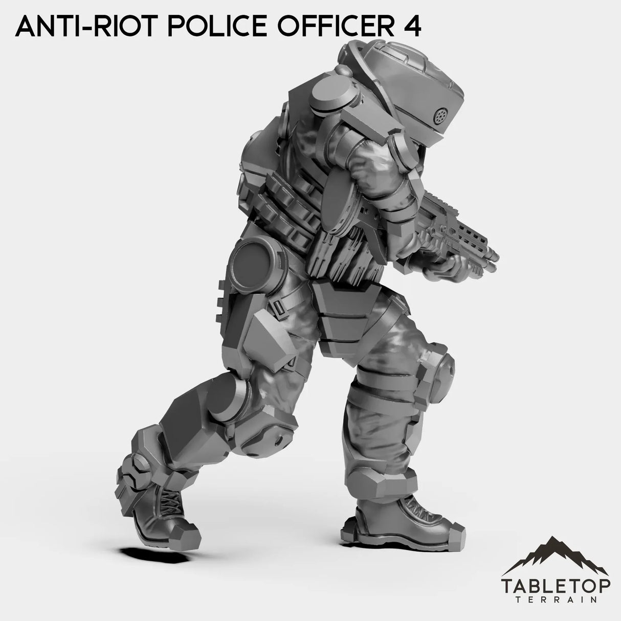 Tabletop Terrain Miniature Anti-Riot Police Officers - Raid44