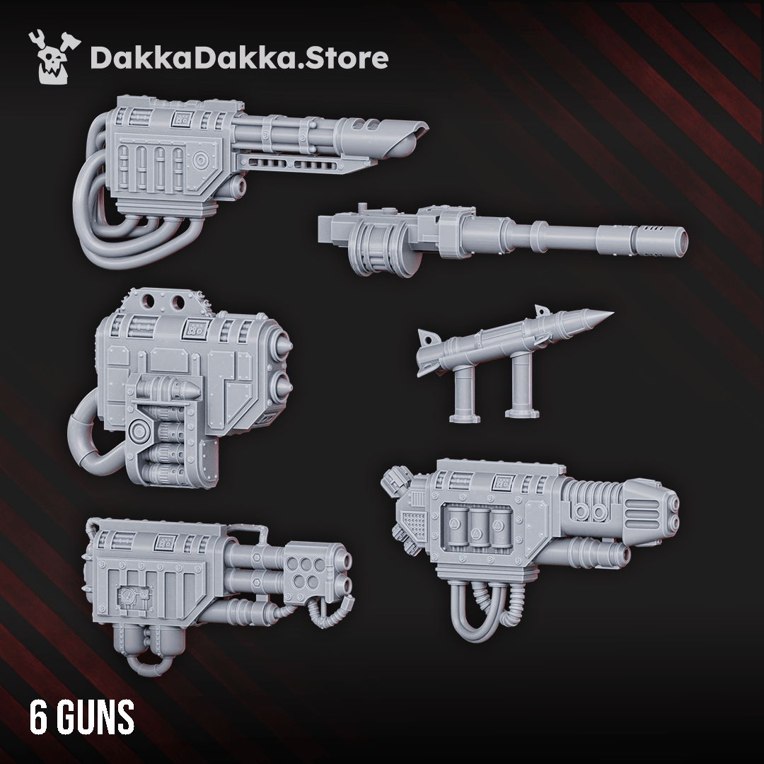 Tabletop Terrain Miniature Armored Stompermech Guns