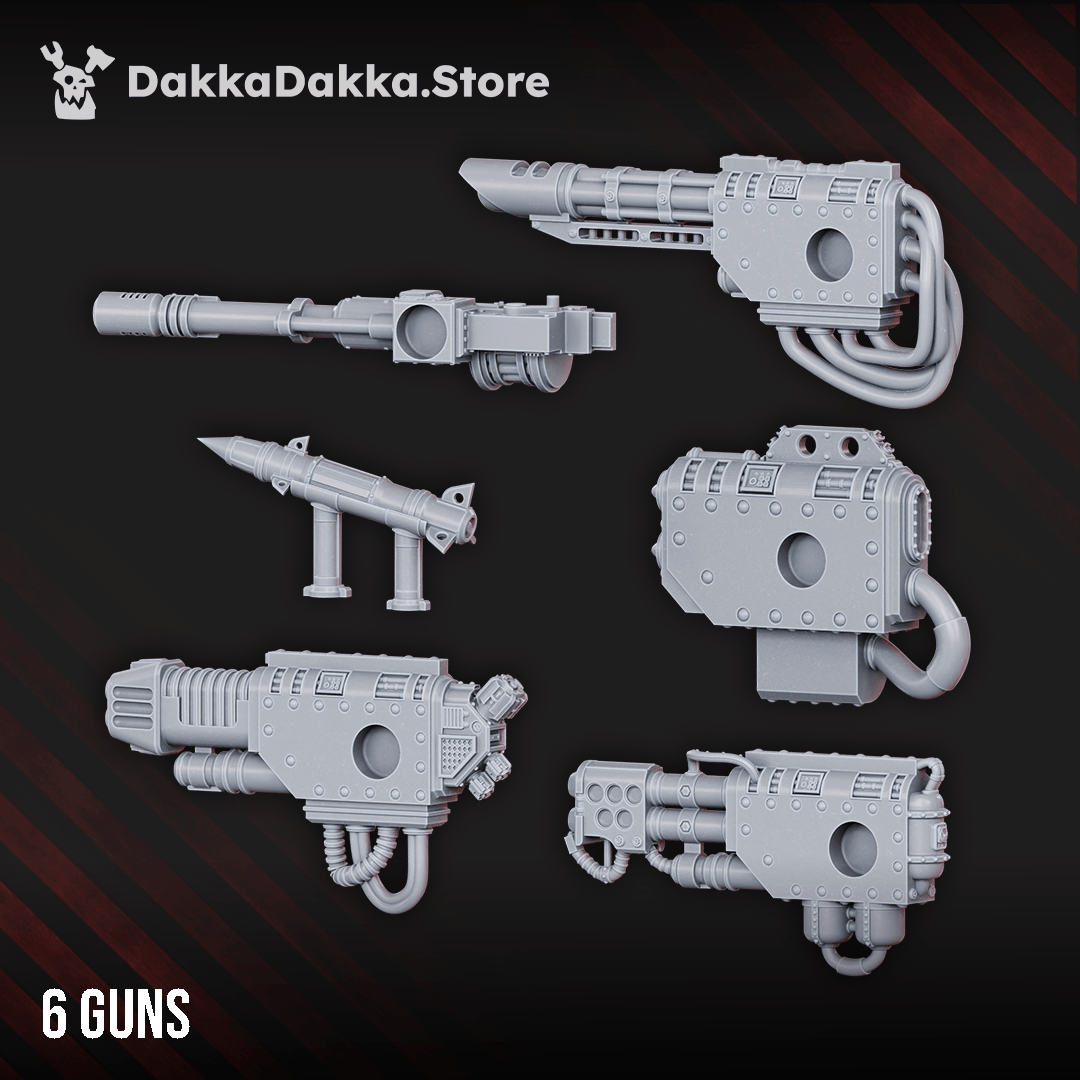 Tabletop Terrain Miniature Armored Stompermech Guns