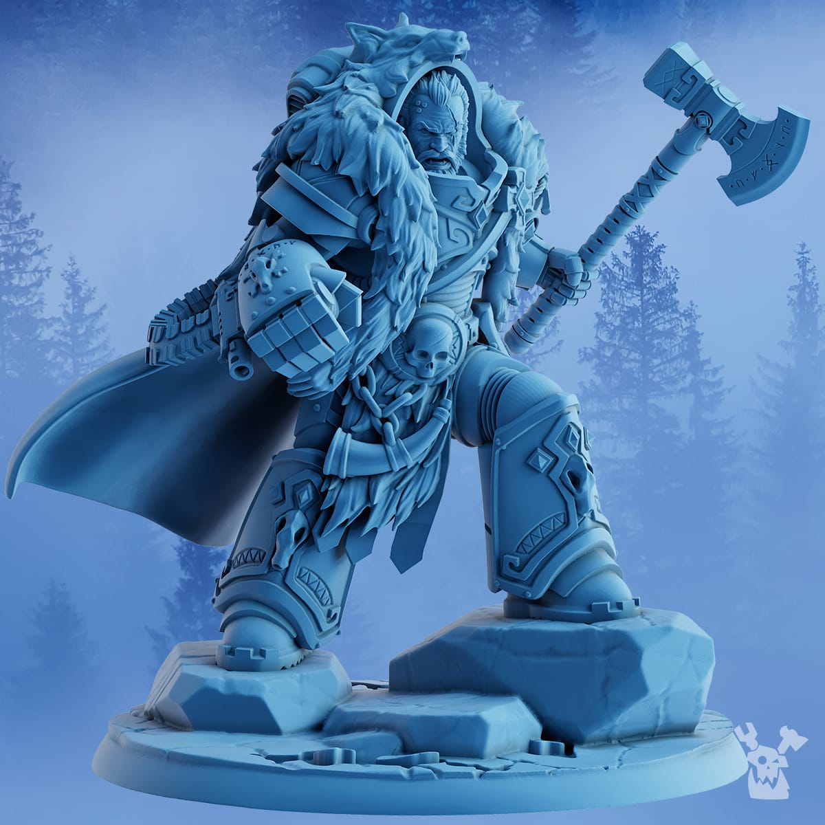 Tabletop Terrain Miniature Äsver, the Storm Father