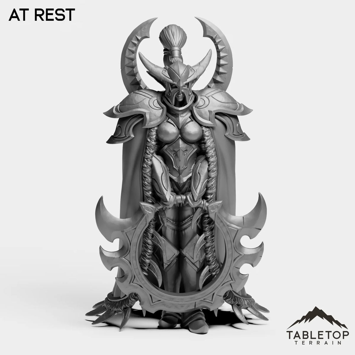 Tabletop Terrain Miniature At Rest Legendary Warden