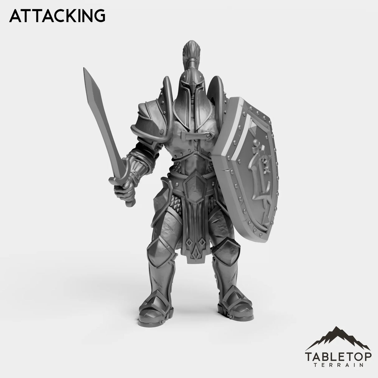 Tabletop Terrain Miniature Attacking Culled Knights Footman Female