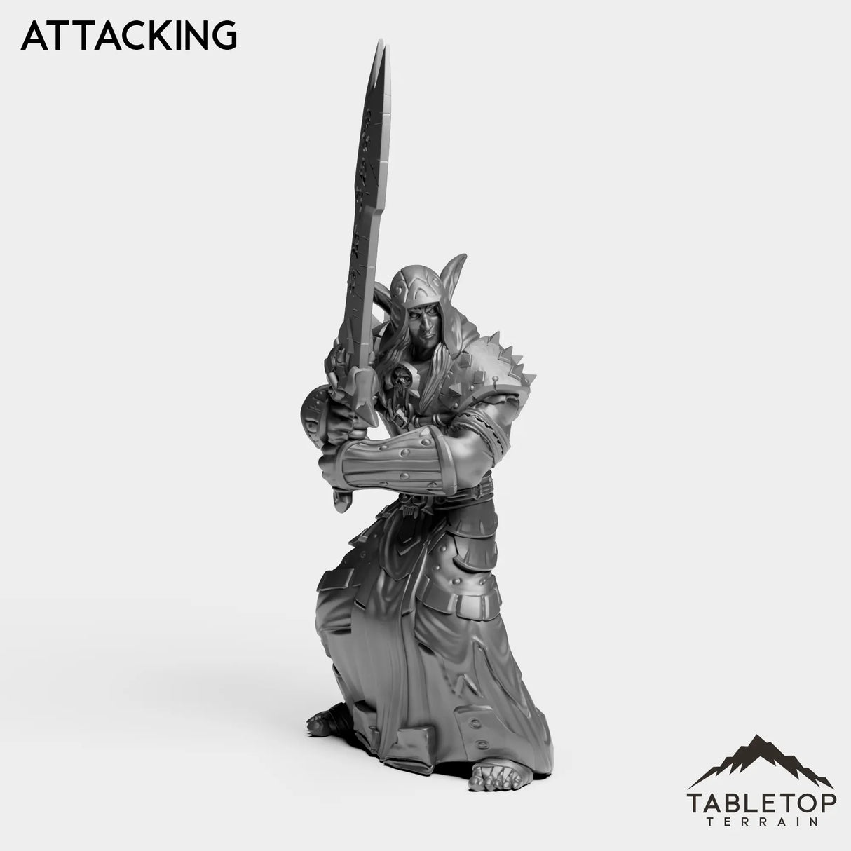 Tabletop Terrain Miniature Attacking DK Elves