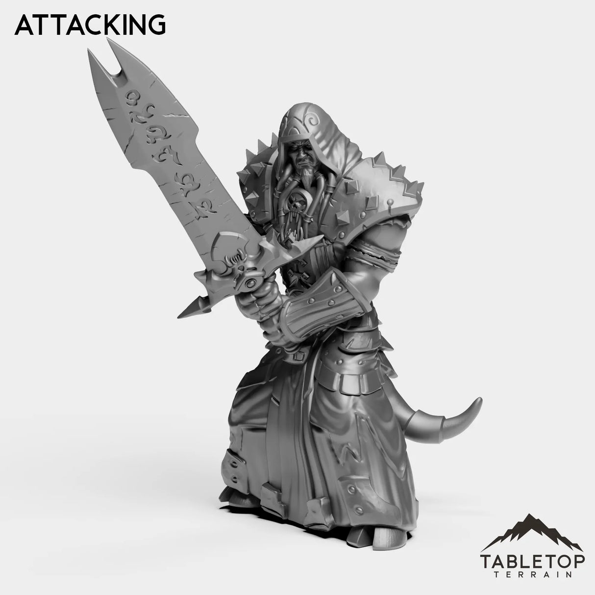 Tabletop Terrain Miniature Attacking DK Exiled