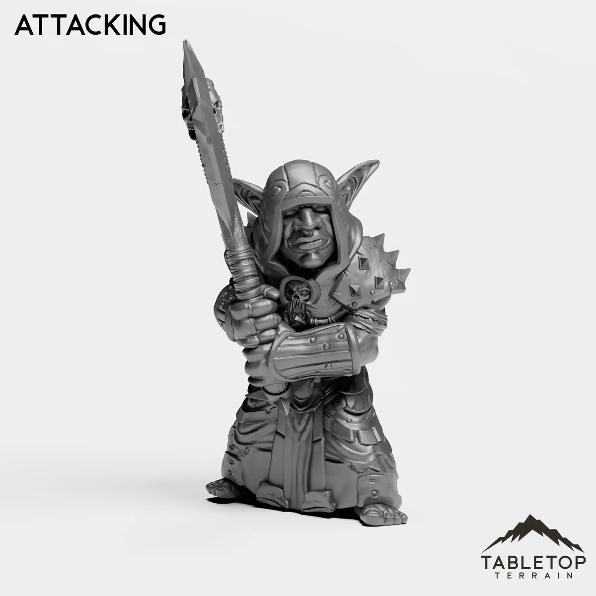 Tabletop Terrain Miniature Attacking DK Goblin