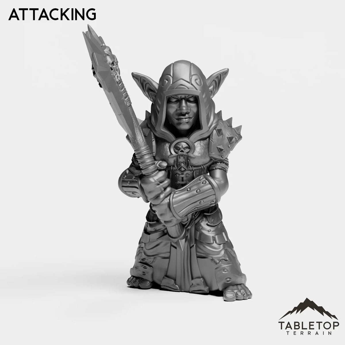 Tabletop Terrain Miniature Attacking DK Goblins Female
