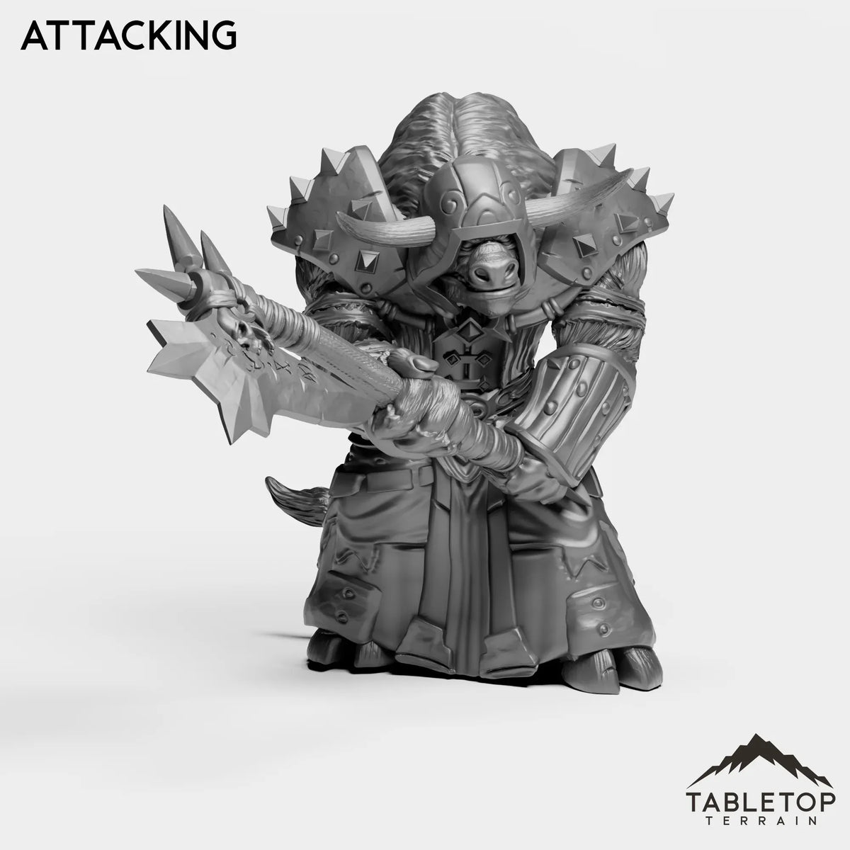 Tabletop Terrain Miniature Attacking DK Minotaurs