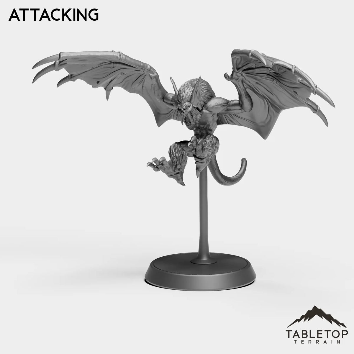 Tabletop Terrain Miniature Attacking Gargoyle