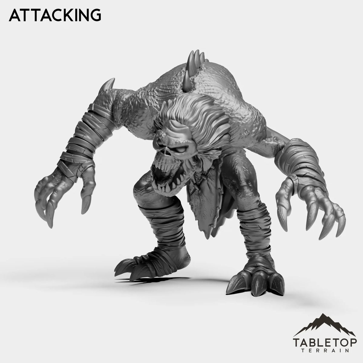 Tabletop Terrain Miniature Attacking Ghoul